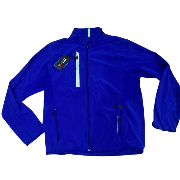 Ralph Lauren RLX Blue Full Zip Light Weight Jacket Large - Picture 1 of 5